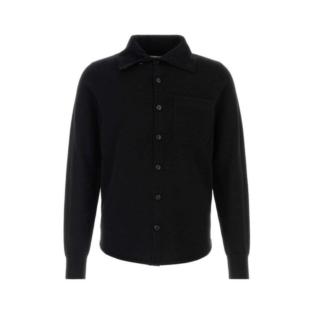 Dries Van Noten Men Black Cashmere Monaco Cardigan